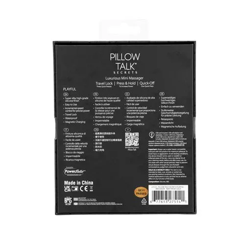 BMS Vibrators | Pillow Talk Secrets Playful Massager Navy