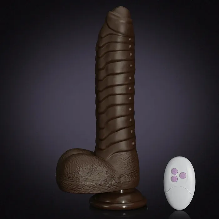 Female Sex Toys | 8.7Inch 3 Telescopic Modes Wireless Remote Control Heating Vibration Silicone Dildo - Lovetoyshub