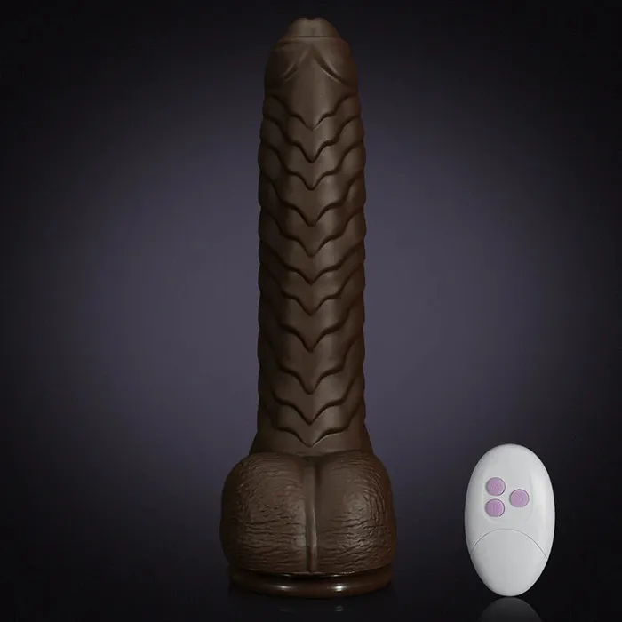 Female Sex Toys | 8.7Inch 3 Telescopic Modes Wireless Remote Control Heating Vibration Silicone Dildo - Lovetoyshub