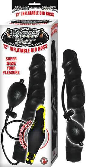 Mack Tuff Big Boss Inflatable Black Dildo Nasstoys Dildos