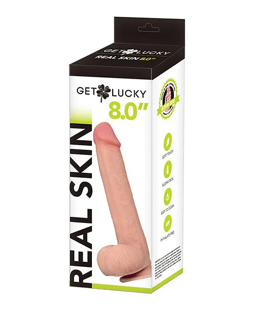 Voodoo Toys Dildos | Get Lucky 8 Inch Real Skin Dildo