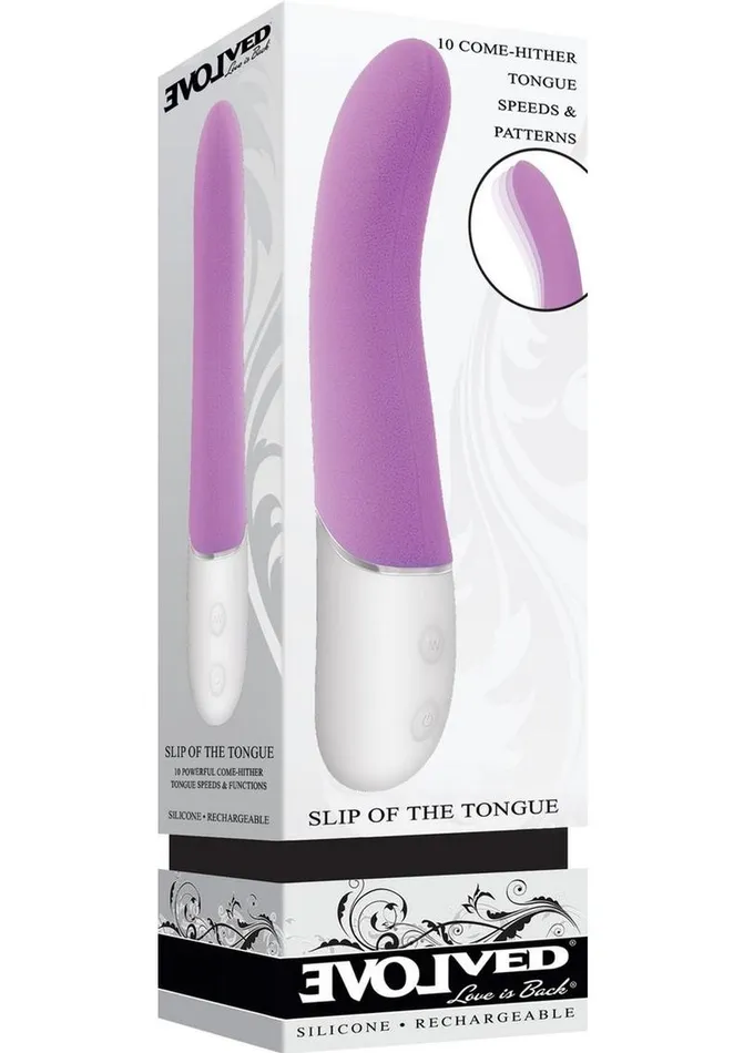 Evolved Female Sex Toys Slip Of The Tongue Rechargeable Silicone Clitoral Stimulator