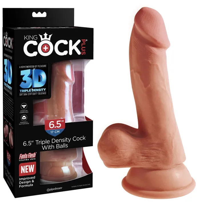 Dildos King Cock Plus 65 Triple Density Cock with Balls Pipedream
