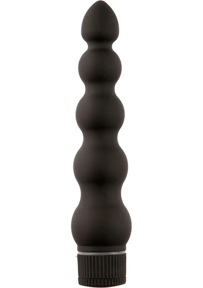 Doc Johnson Enterprises Vibrators Black Magic 7 Ribbed Vibe Dive into Waves of Pleasure