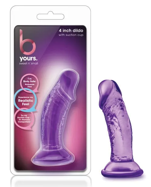 Blush Novelties Dildos Blush B Yours Sweet N Small 4 Dildo with Suction Cup Blush Novelties Dildos Blush B Yours Sweet N Small 4 Dildo with Suction Cup