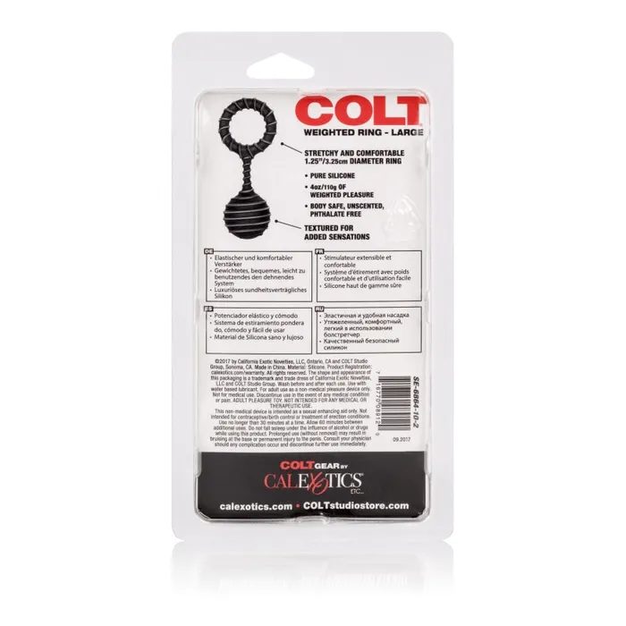Male Sex Toys CalExotics Colt Weighted Ring Large Male Sex Toys CalExotics Colt Weighted Ring Large