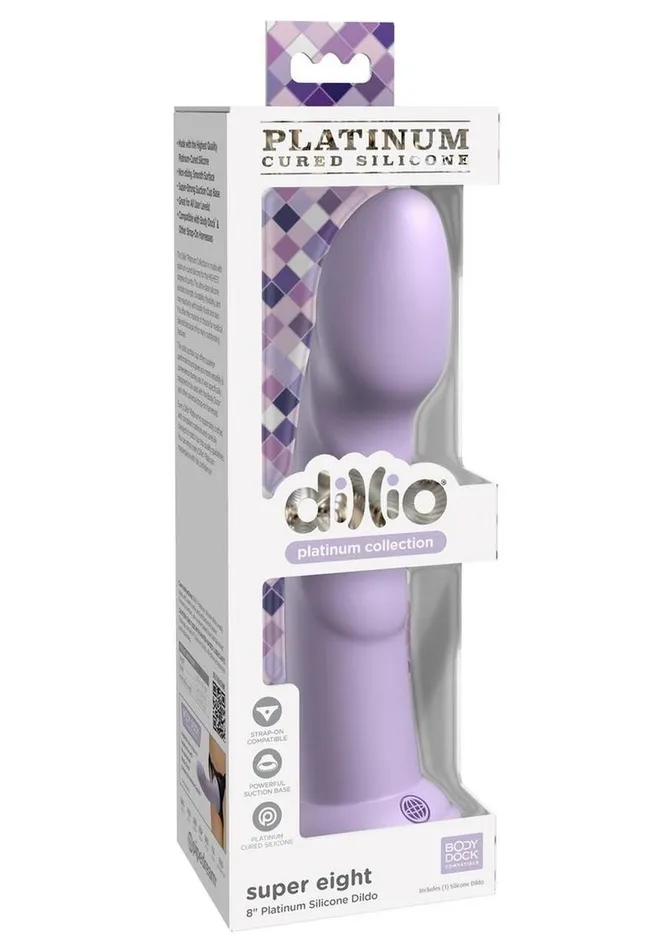 Dillio Dildos Dillio Platinum Super Eight Silicone Dildo