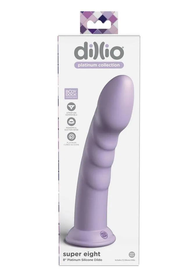 Dillio Dildos Dillio Platinum Super Eight Silicone Dildo