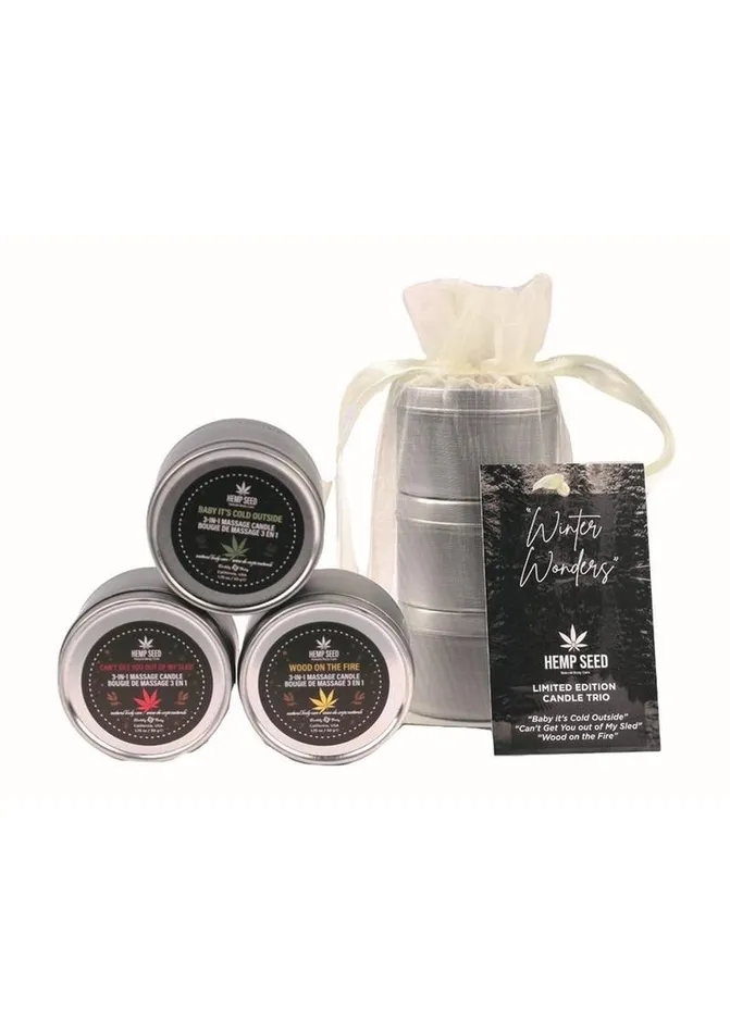 Earthly Body 2023 Hemp Seed Holiday Candle Trio Hemp Seed Body Care Female Sex Toys Earthly Body 2023 Hemp Seed Holiday Candle Trio Hemp Seed Body Care Female Sex Toys